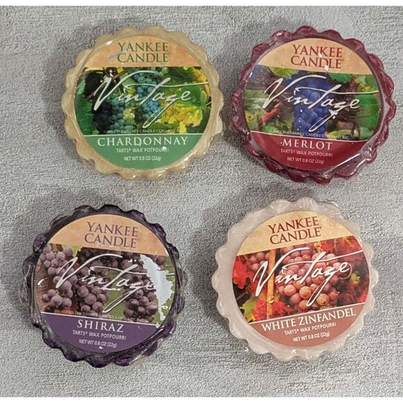 Yankee Candle Other - Yankee Candle Vintage Wine Tarts Set - Rare Retired Scents Lot of 4
